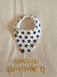 Bavoir bandana Etoiles